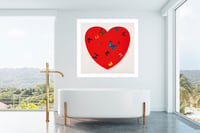 Image 5 of Damien Hirst - All you need is love, love, love, Giclee Print, Square Poster