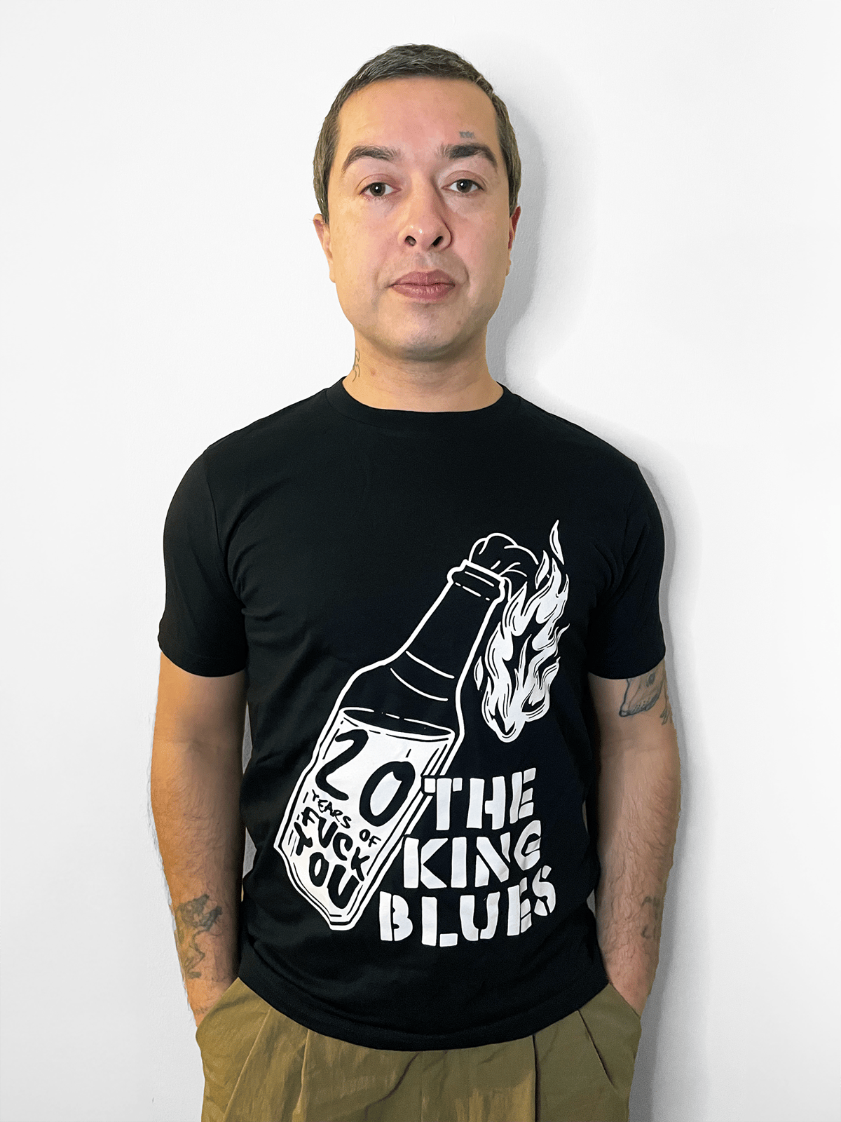 Image of 20 Years of Fuck You Molotov Cocktail The King Blues T-shirt