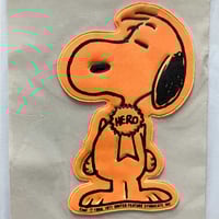Image 2 of Patch Snoopy orange années 70