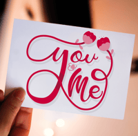 "You & Me" Valentine's Greeting Card