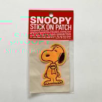 Image 1 of Patch Snoopy orange années 70