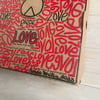 Pizza Box Art Art by Renda Writer on a pizza box from Piece Pizza in Chicago