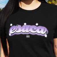 Image 3 of Women's ESUCA Airbrush Tee Black