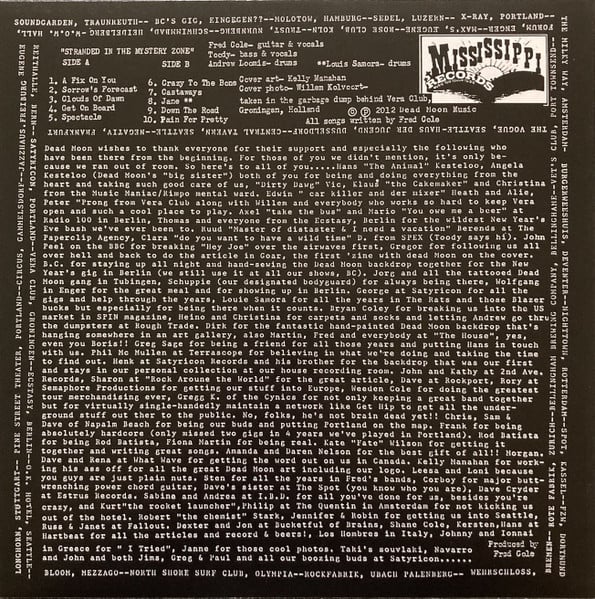 DEAD MOON – Stranded In the Mystery Zone – LP (US import)