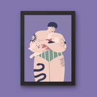 Image 1 of Illustration limitée A4 et A6 - Allaitement