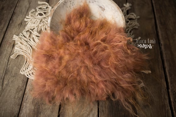 Image of Persimmon hand felted fur