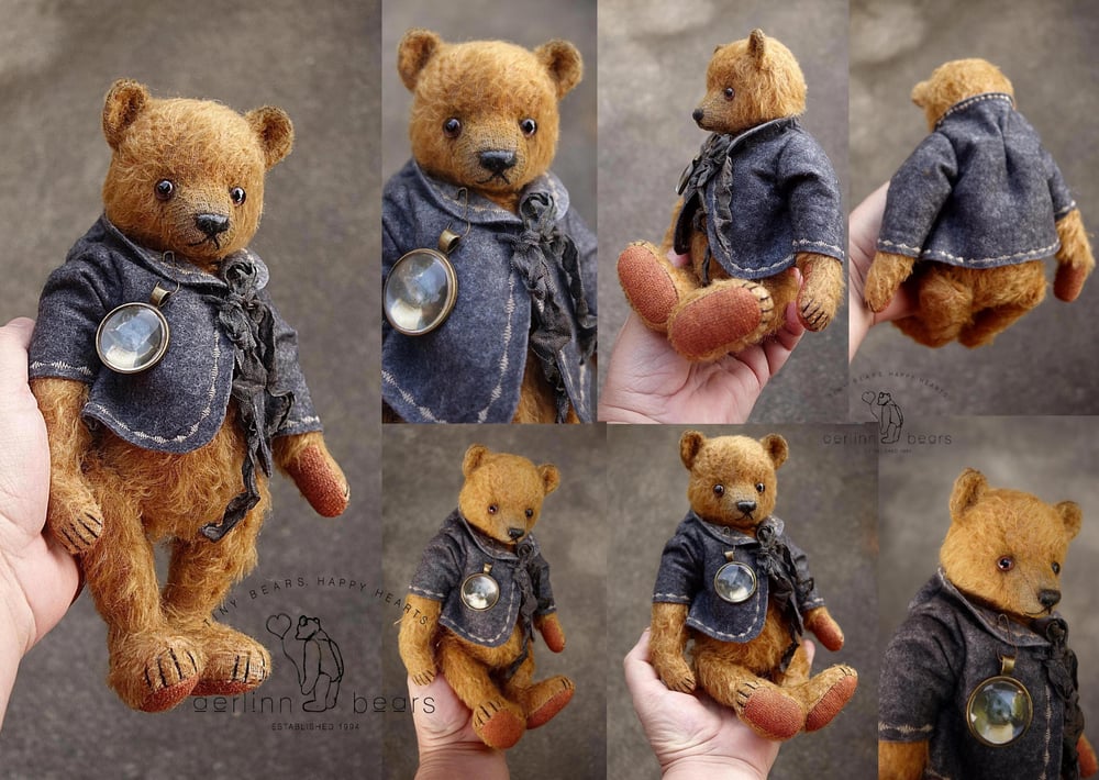 Image of One Of A Kind Mohair Teddy Bear Art Doll by Aerlinn Bears