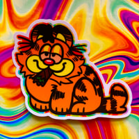 Stoned Garf sticker