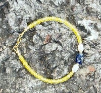 Image 2 of Yellow Sapphire Bracelet.  #202