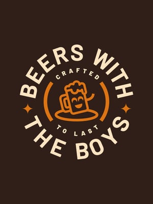 Image of Beers With The Boys T-Shirt  | Black 🍻