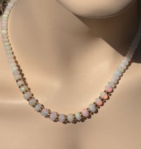 Image 2 of White Opal Necklace  # 101