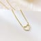 Image of Gold Plated Heart Pendant Necklace