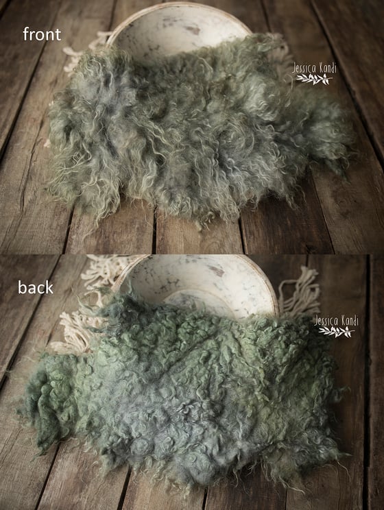 Image of Mossy Sage Naturally felted fur