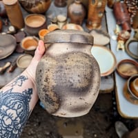 Image 2 of Wild Clay Urn/Jar