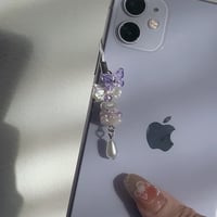 “purple sakura” phone charm