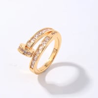 Image 1 of Gold Plated Zircon Ring