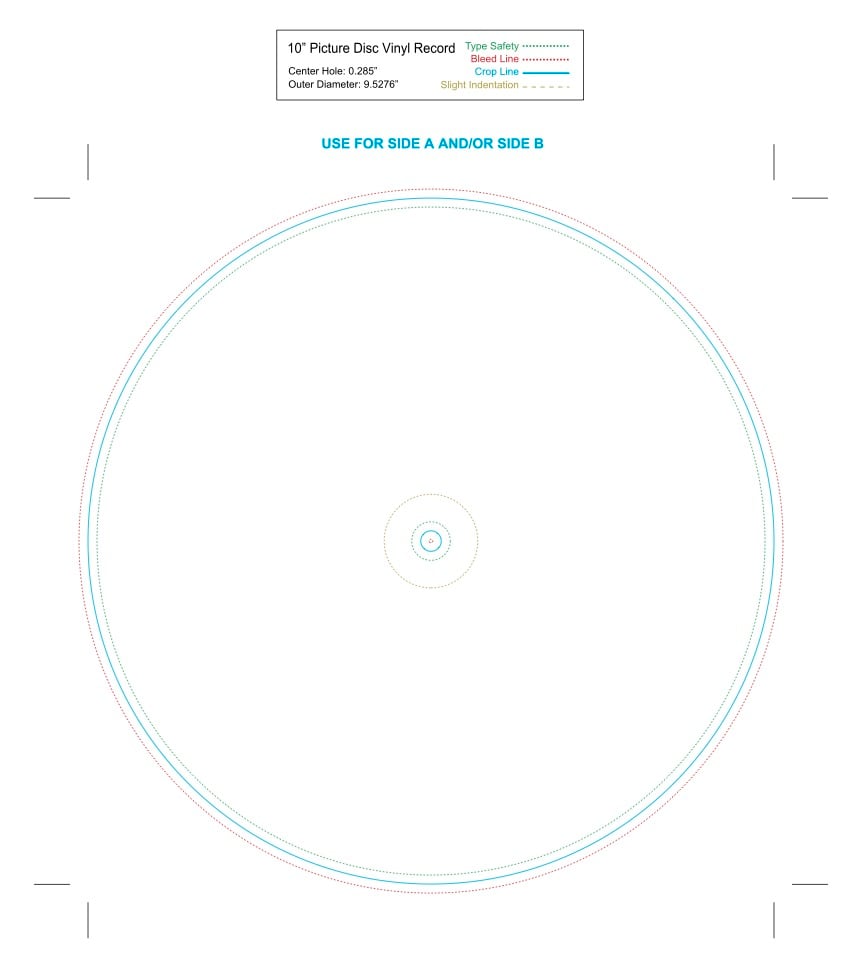 x10 Picture Discs – Single-Sided – No Glue Technology