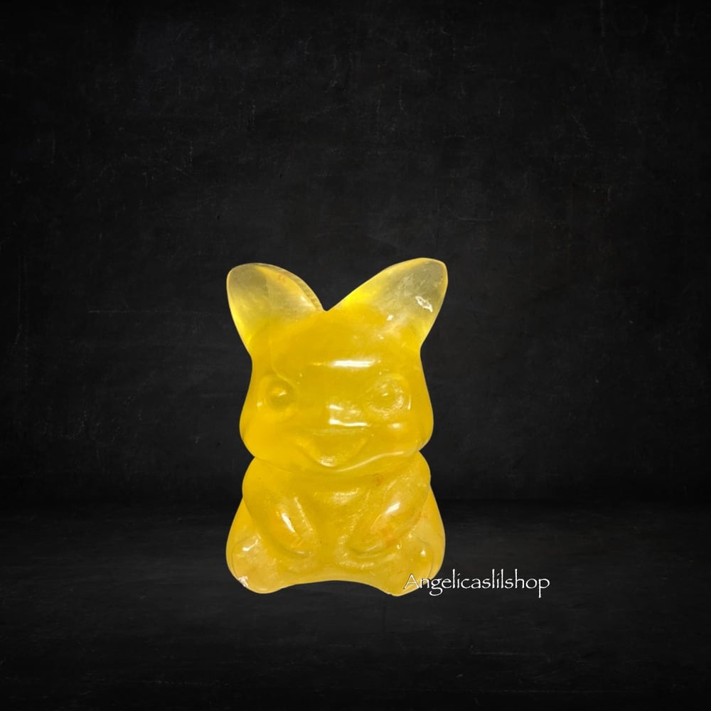 Yellow fluorite Pikachu 