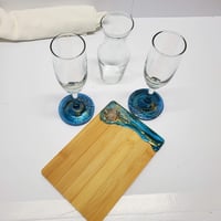 Image 1 of Teal and gold geode Mimosa Set