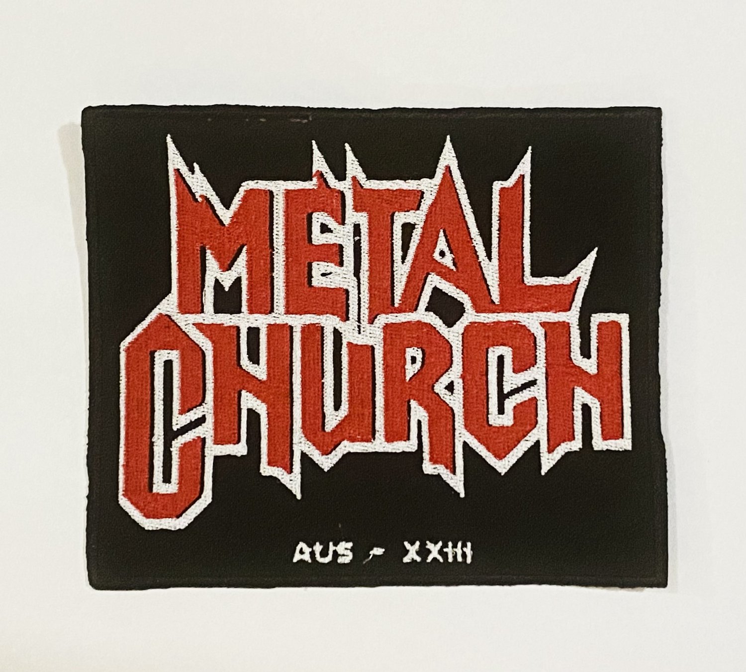 Image of METAL CHURCH - Classic Logo - AUSSIE TOUR PATCH