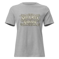 Image 6 of Shit Creek Survivor Funny Women’s T-Shirt | Sarcastic Western Humor Graphic Tee