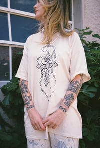 Image 2 of Cream Cross T