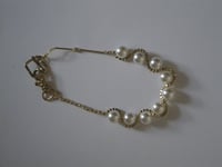 Image 8 of Armored Pearl Golden Necklace