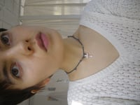 Image 2 of Blue Beaded Choker with a Cross 