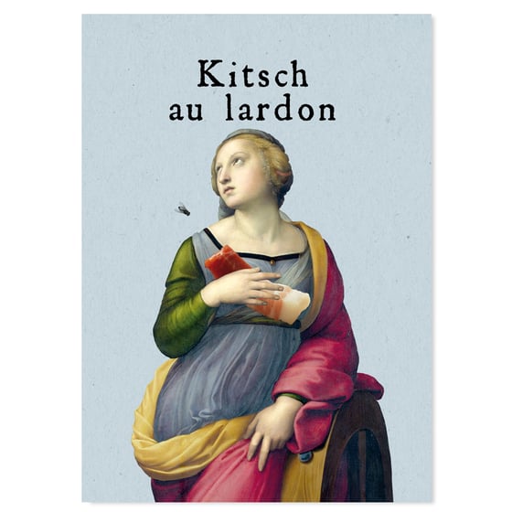 Image of carte postale kitsch au lardon