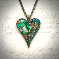 Image 1 of Green Elixir Heart Pendant