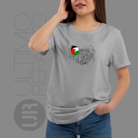 Image 2 of T-Shirt Donna G - Gaza Vive (UR116)
