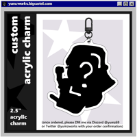 [PREORDER] CUSTOM OC 2.5" Acrylic Charm Commissions