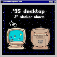 Image 1 of '95 Desktop 3" Acrylic Shaker Charm