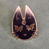 Moon cat enamel pin