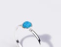 Sky Blue Opal Sterling Silver Ring