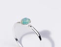 Green Opal Sterling Silver Ring
