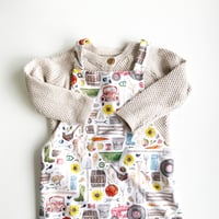 Image 1 of Farm - Organic Childrens Dungarees - Ready to ship