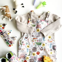 Image 3 of Farm - Organic Childrens Dungarees - Ready to ship