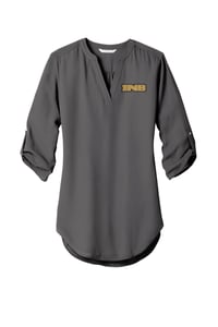 Image 2 of Port Authority Ladies 3/4 Sleeve Tunic Blouse. LW701