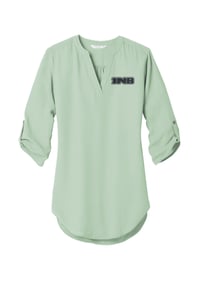 Image 4 of Port Authority Ladies 3/4 Sleeve Tunic Blouse LW701