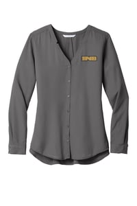 Image 5 of Port Authority Ladies Long Sleeve Button Front Blouse LW700