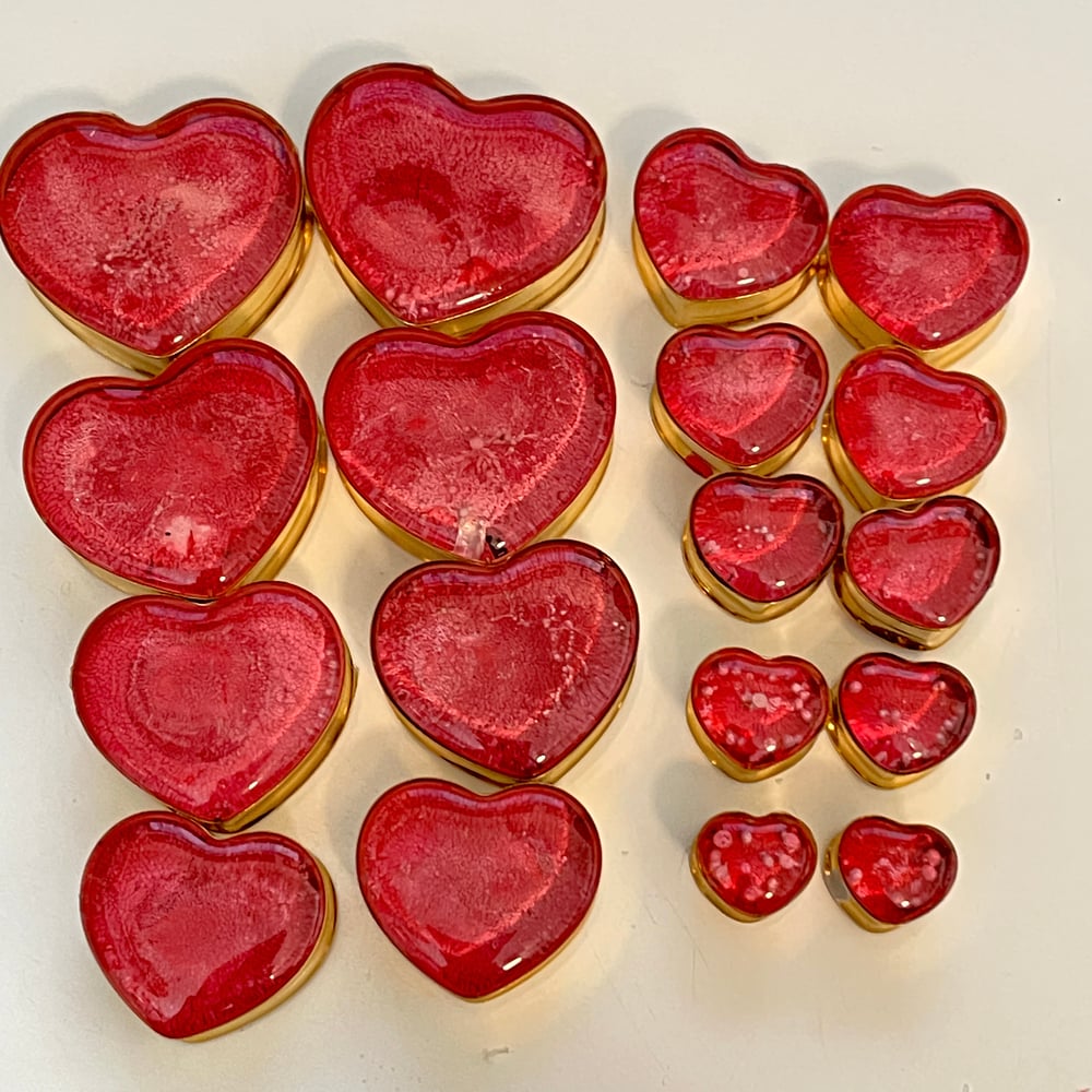 Image of Pinky  Red Gold Heart Inkys 