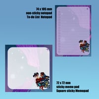 Image 1 of Space Notepads - sticky and not-sticky 