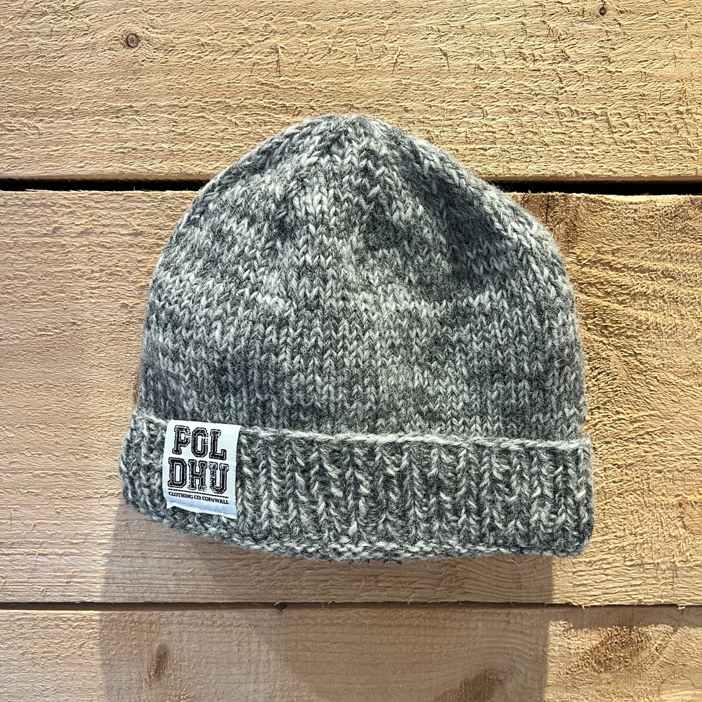 Wool Knit Sherpa Lined Beanie