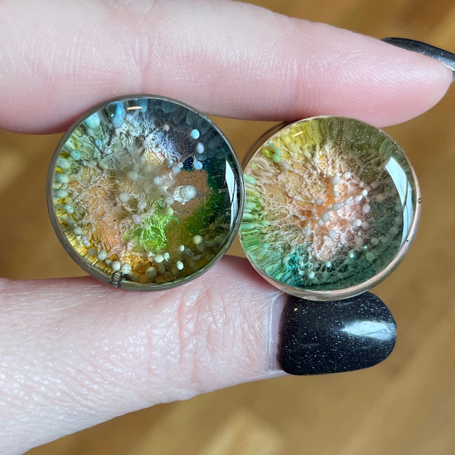 Image of 7/8 Earthy Inky Plugs