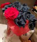 Image 2 of Tasty Raw Edge Denim Forever Red Roses
