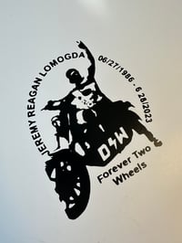 Image 2 of Jeremy Lomogda memorial sticker FTW