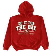 "Do It For The Bay" Champion Collection in Red Hoodie