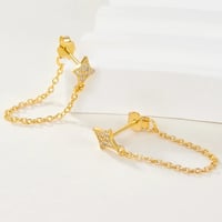 Image 4 of 18K Gold Plated Sterling Silver Earrings