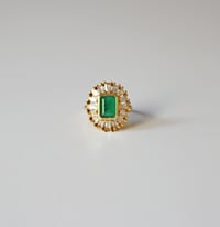Image 1 of Deco Emerald Statement Ring